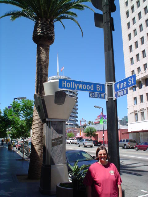 Hollywood and Vine intersection